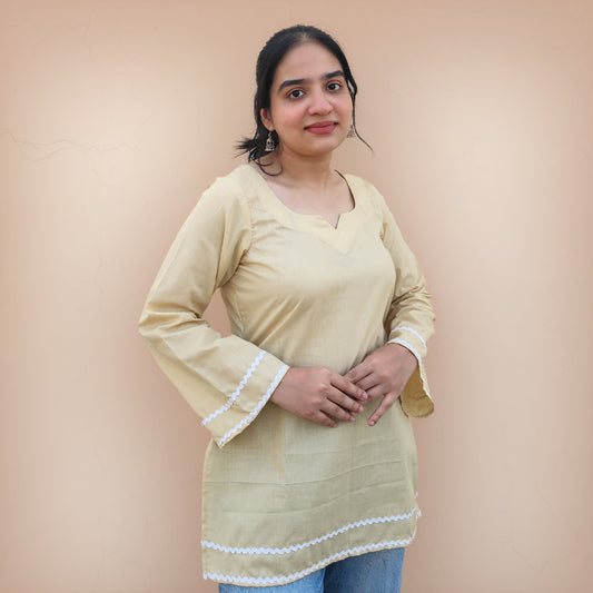 Era - Short Kurti in Beige
